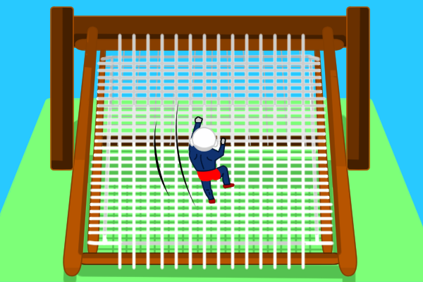 ネットクライミングを利用するのびしろ君