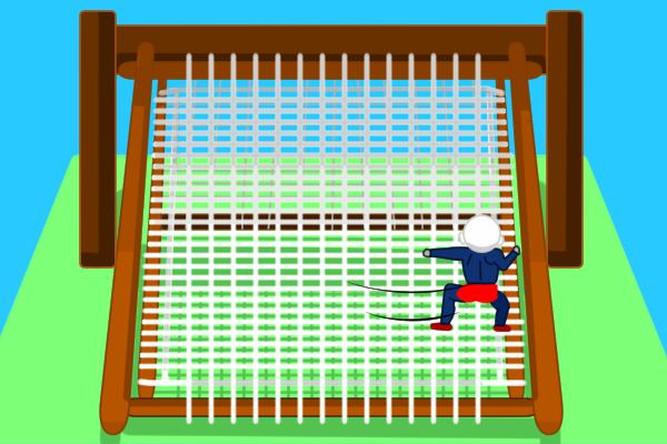 横移動するのびしろ君