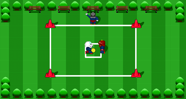 ゲームスタート直後のイメージイラスト。