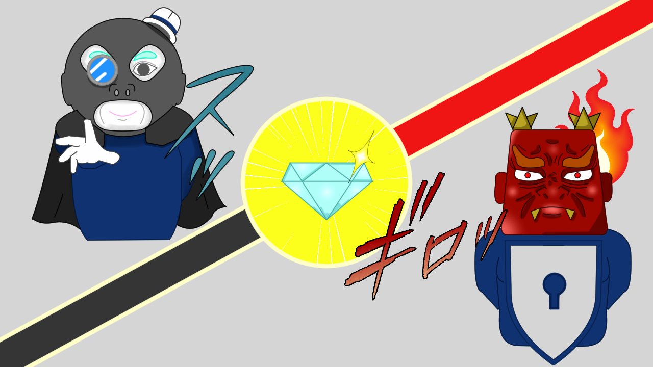 運動遊び「怪盗vsセキュリティ」アイキャッチ画像